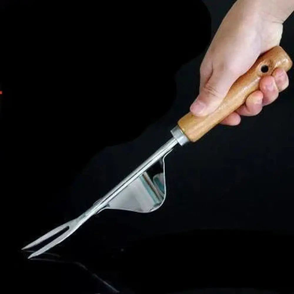 Ergonomic Stainless Steel Garden Weeding Tool Set with Gloves