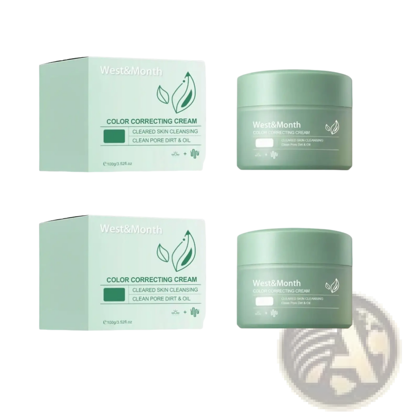 West&month Color Correcting Cream with Soothing Aloe Extract