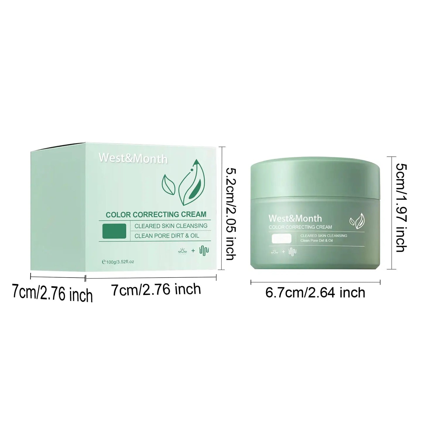 West&month Color Correcting Cream with Soothing Aloe Extract