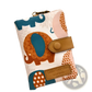 Whimsical Patterned Canvas Tri Fold Multi Card Wallet