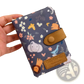 Whimsical Patterned Canvas Tri Fold Multi Card Wallet