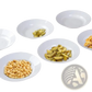 White Dinner Plates Set of 6 Ceramic 9.5 Inch Bowls