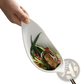 White Leaf Ceramic Plate Irregular Serving Dish