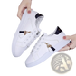 White Leather Tassel Sneakers Breathable Sports Shoes