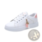 White Leather Tassel Sneakers Breathable Sports Shoes