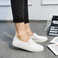 Women's Minimalist Korean Style Leather Slip-on Sneakers