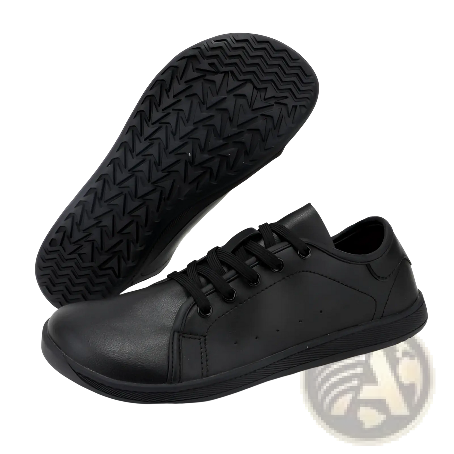 Wide Toe Leather Shoes Minimalist Non Slip Sneakers
