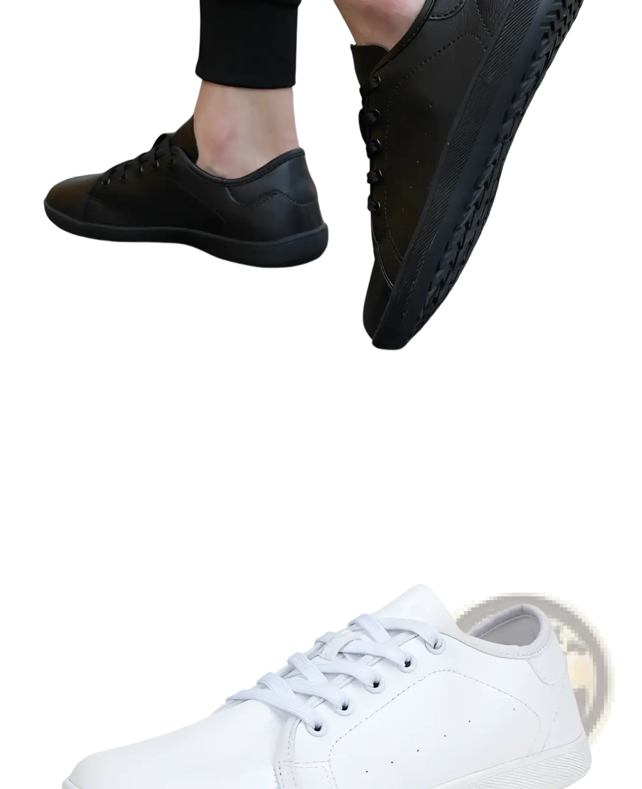Wide Toe Leather Shoes Minimalist Non Slip Sneakers