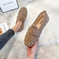 Plush Faux Shearling Winter Loafers with Chunky Sole