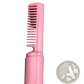 Wireless Hair Straightener Brush Portable Ceramic Comb