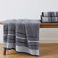 Decorative Cotton Stripe Bath Towel Set - Noelle Collection