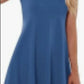Women's Sleeveless Rayon Swing T-shirt Dress