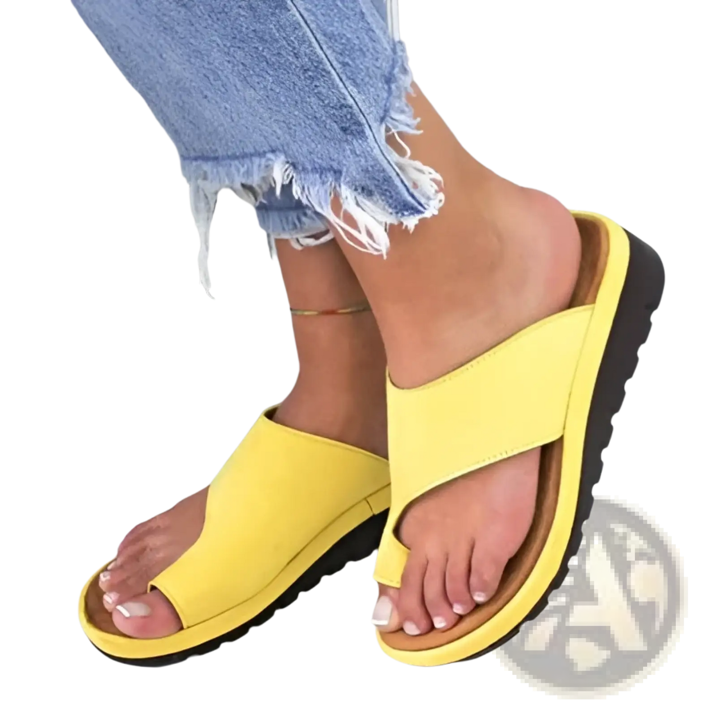 Women Flat Slide Sandals Open Toe Plus Size 43