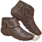 Women Leather Ankle Boots with Side Zipper Stitching