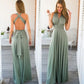 Multiway Satin Halter Neck Maxi Party Dress