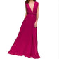 Multiway Satin Halter Neck Maxi Party Dress