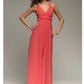 Multiway Satin Halter Neck Maxi Party Dress