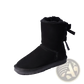 Women Snow Boots Warm Suede Fur Bow Winter Ankle Boots