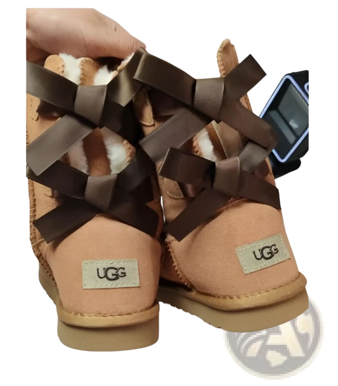 Women Snow Boots Warm Suede Fur Bow Winter Ankle Boots
