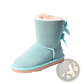 Women Snow Boots Warm Suede Fur Bow Winter Ankle Boots