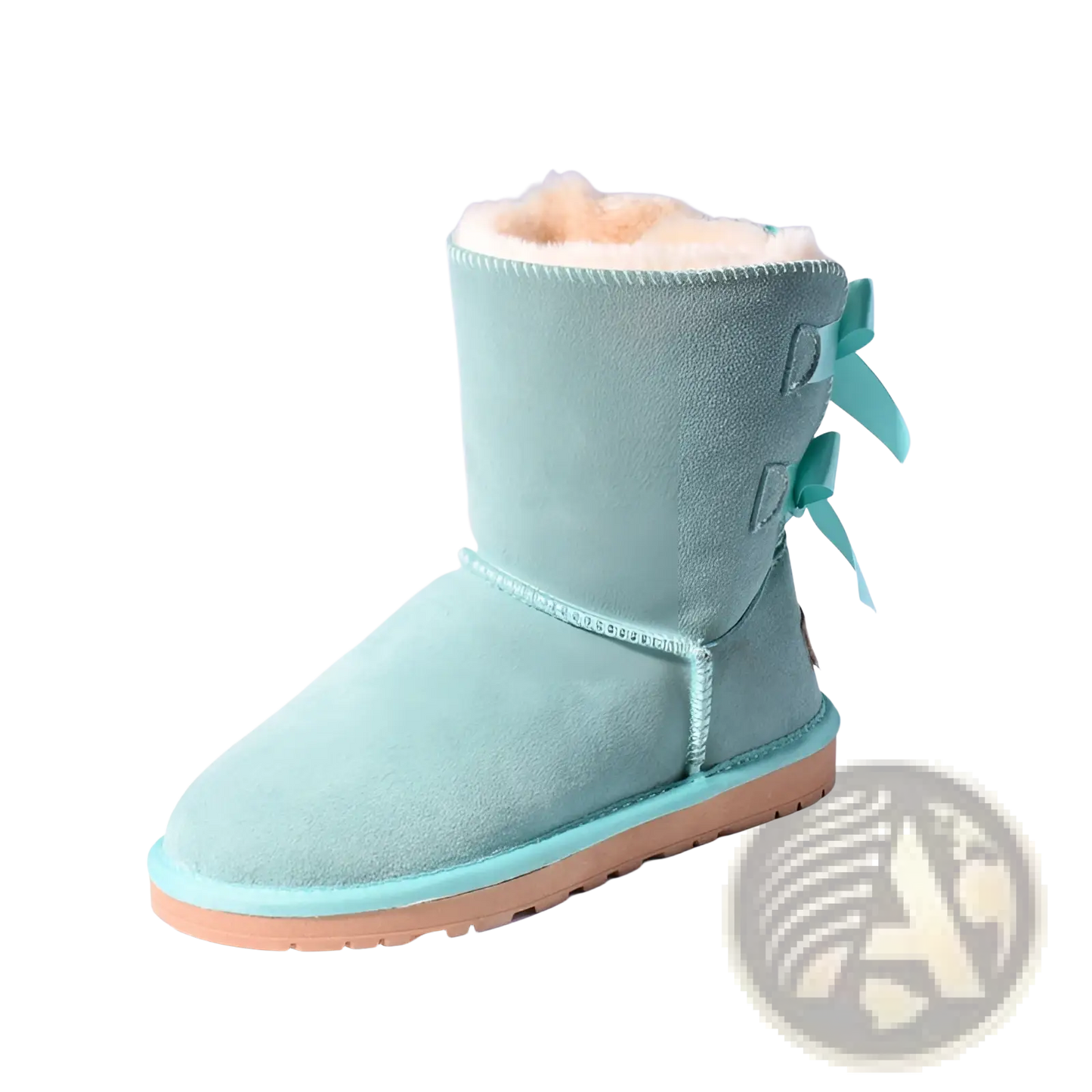 Women Snow Boots Warm Suede Fur Bow Winter Ankle Boots