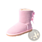 Women Snow Boots Warm Suede Fur Bow Winter Ankle Boots