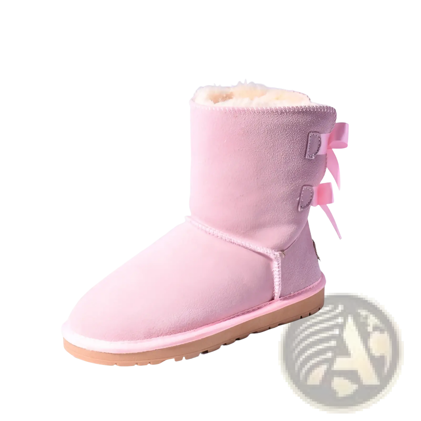 Women Snow Boots Warm Suede Fur Bow Winter Ankle Boots