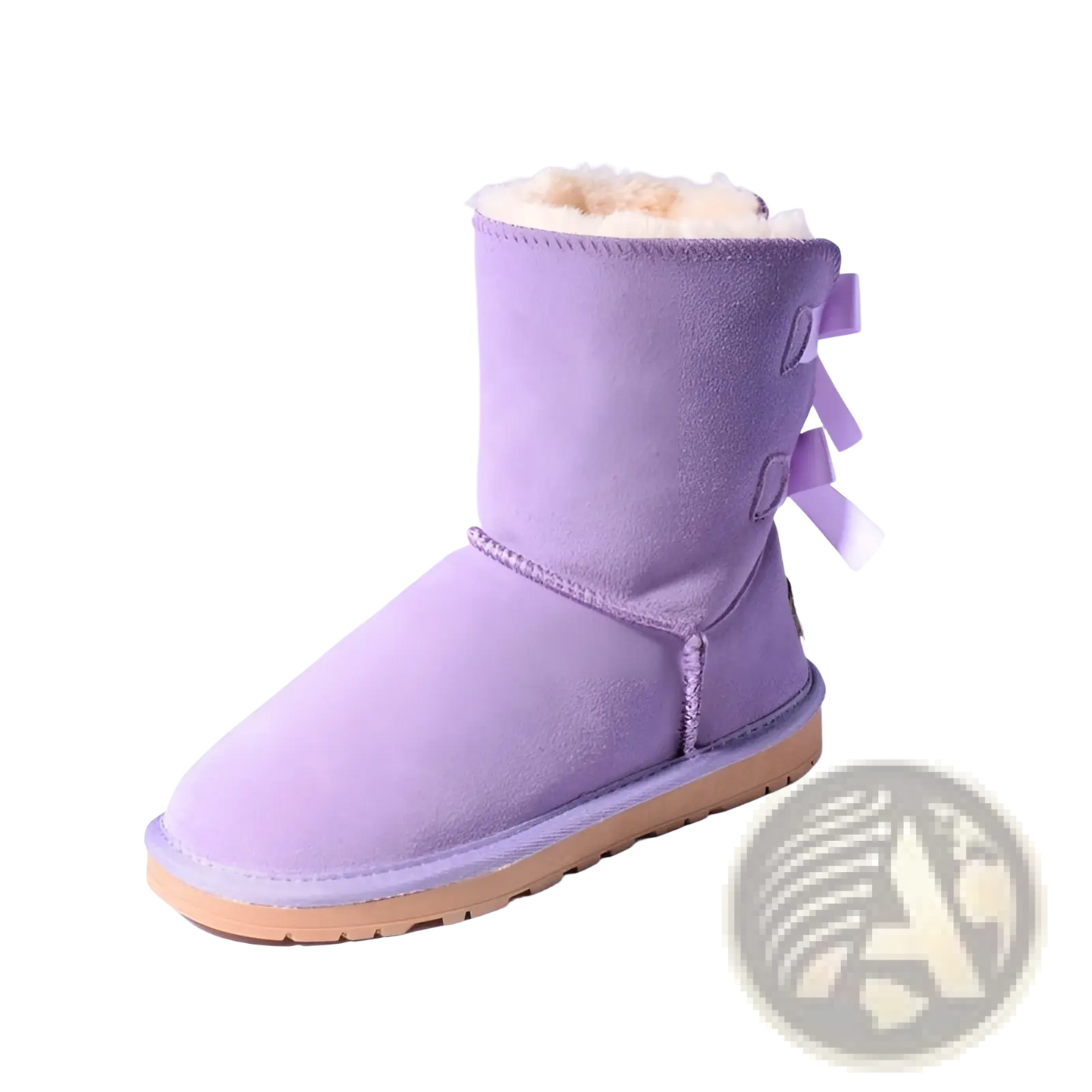 Women Snow Boots Warm Suede Fur Bow Winter Ankle Boots