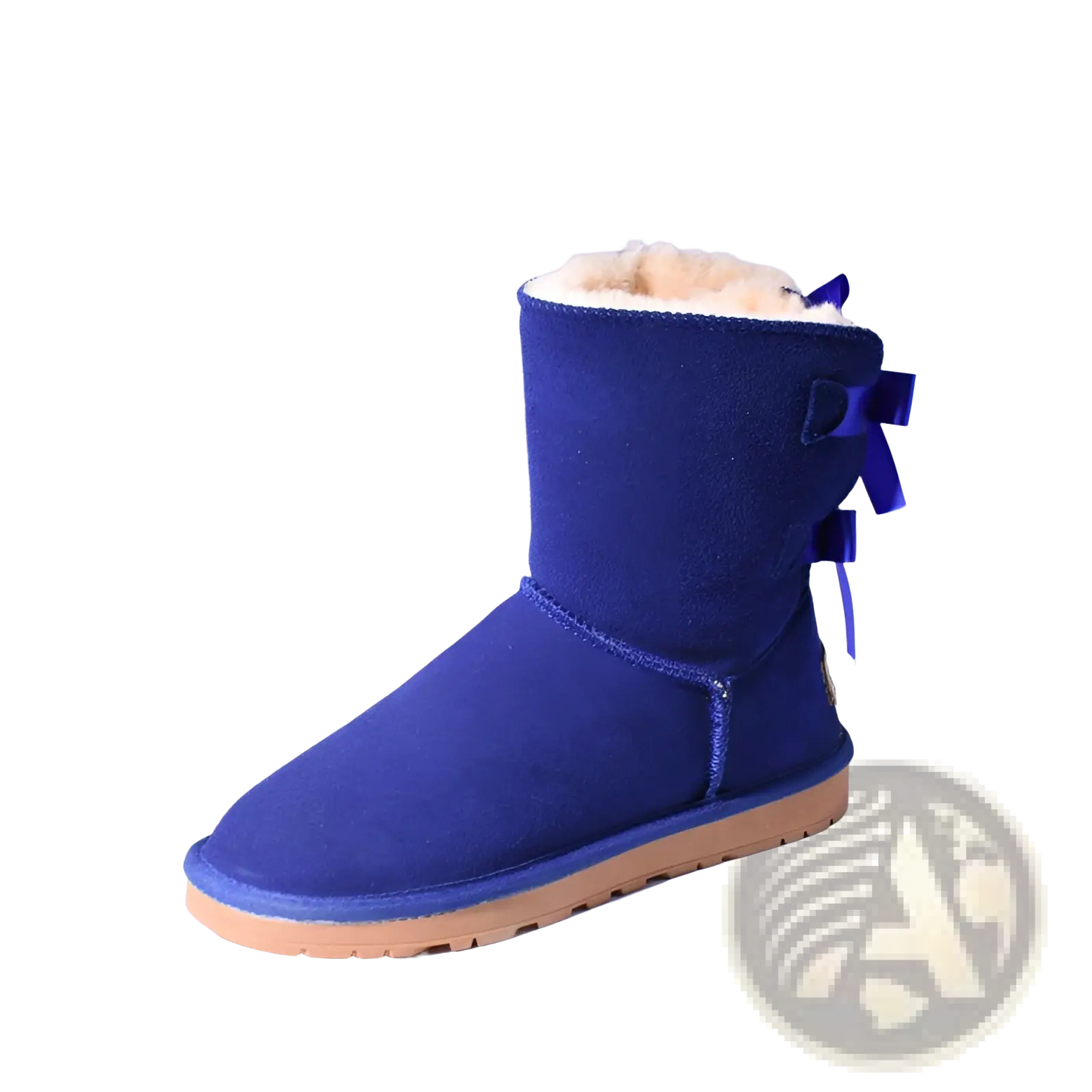 Women Snow Boots Warm Suede Fur Bow Winter Ankle Boots