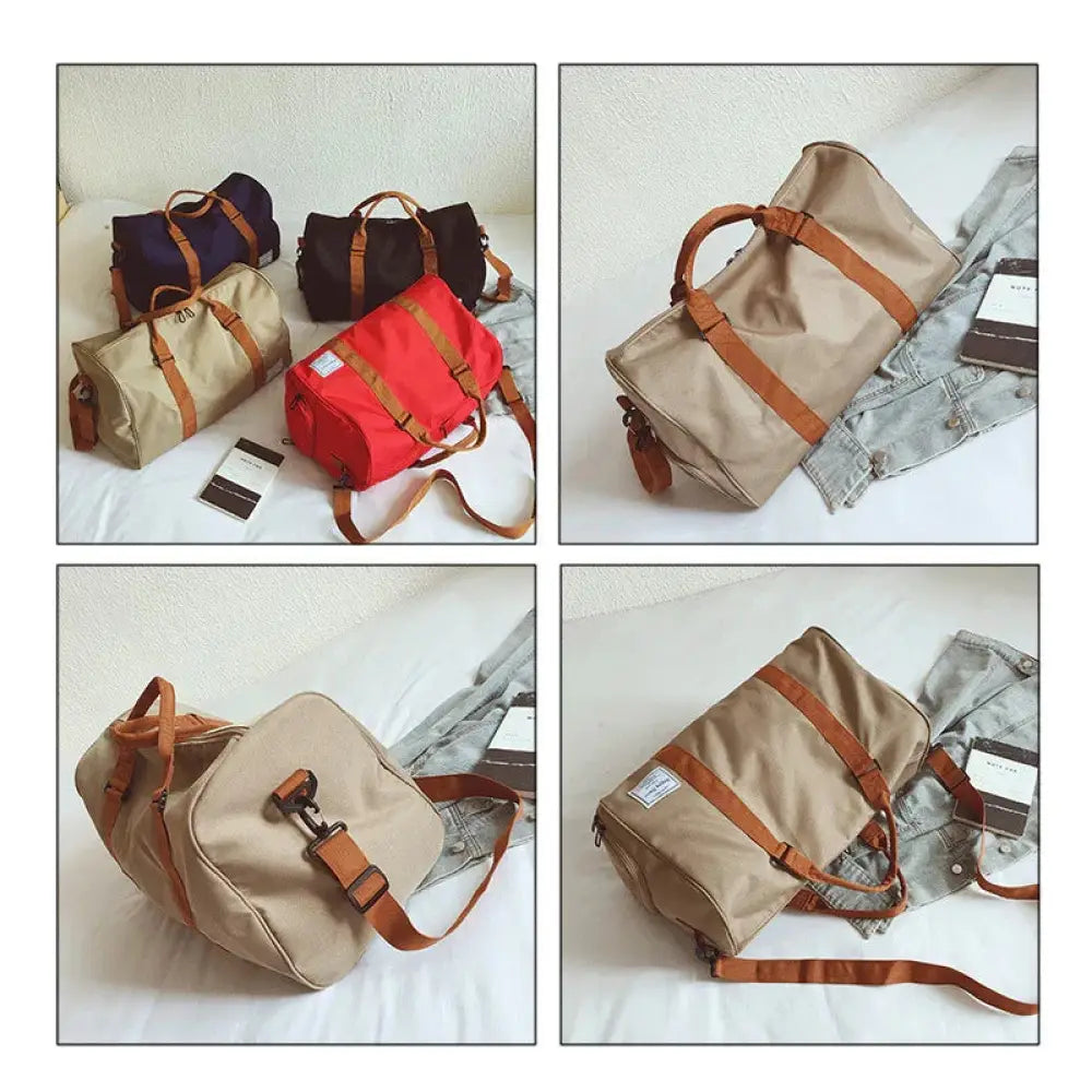 Women's Canvas Gym and Weekend Travel Duffel Bag