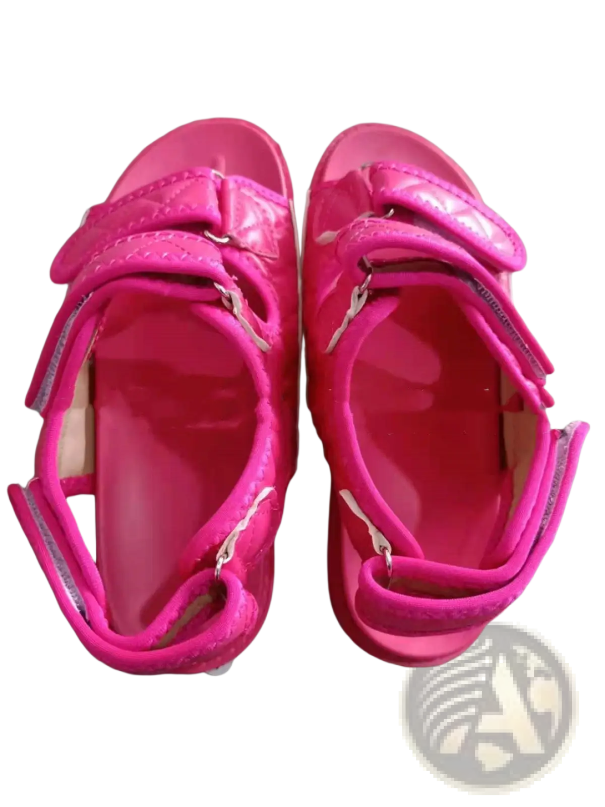 Women Velcro Quilted Platform Beach Sandals
