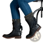 Women Winter Snow Boots Suede Mid Calf Martin Shoes