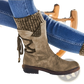 Women Winter Snow Boots Suede Mid Calf Martin Shoes