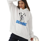 Women's Dalmatian Print Hoodie with Cat Ear Hood