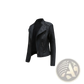Women's Faux Leather Moto Jacket Slim Fit Coat