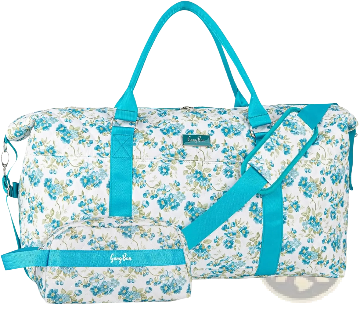 Women's Floral Travel Bag with Toiletry Pouch