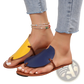 Women's Leaf Design Casual Flat Flip Flop Sandals