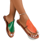 Women's Leaf Design Casual Flat Flip Flop Sandals