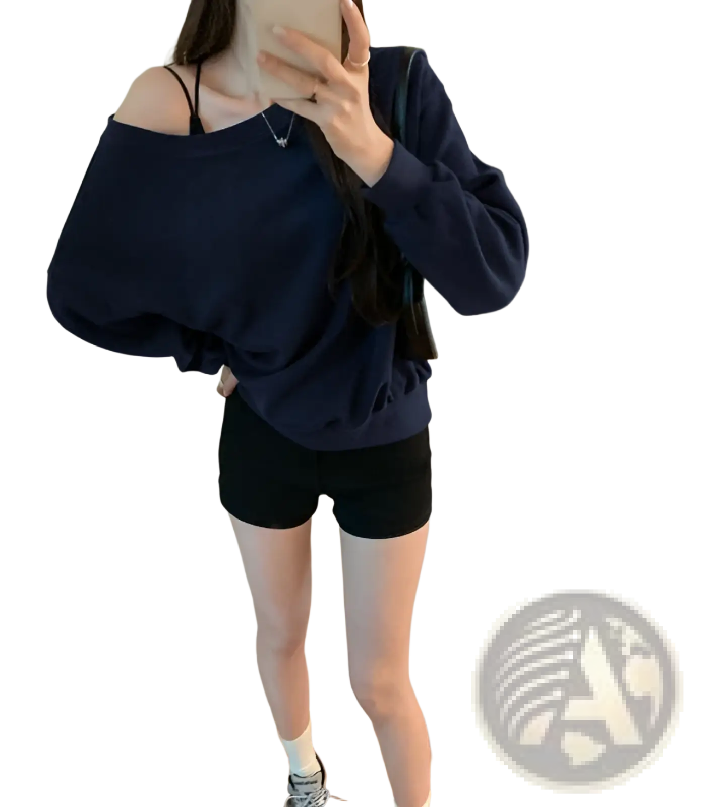 Women's Loose off Shoulder Ribbed Knit Sweater