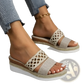 Women's Mesh Espadrille Platform Wedge Sandals