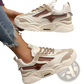 Womens Mesh Platform Sneakers Breathable Chunky Shoes