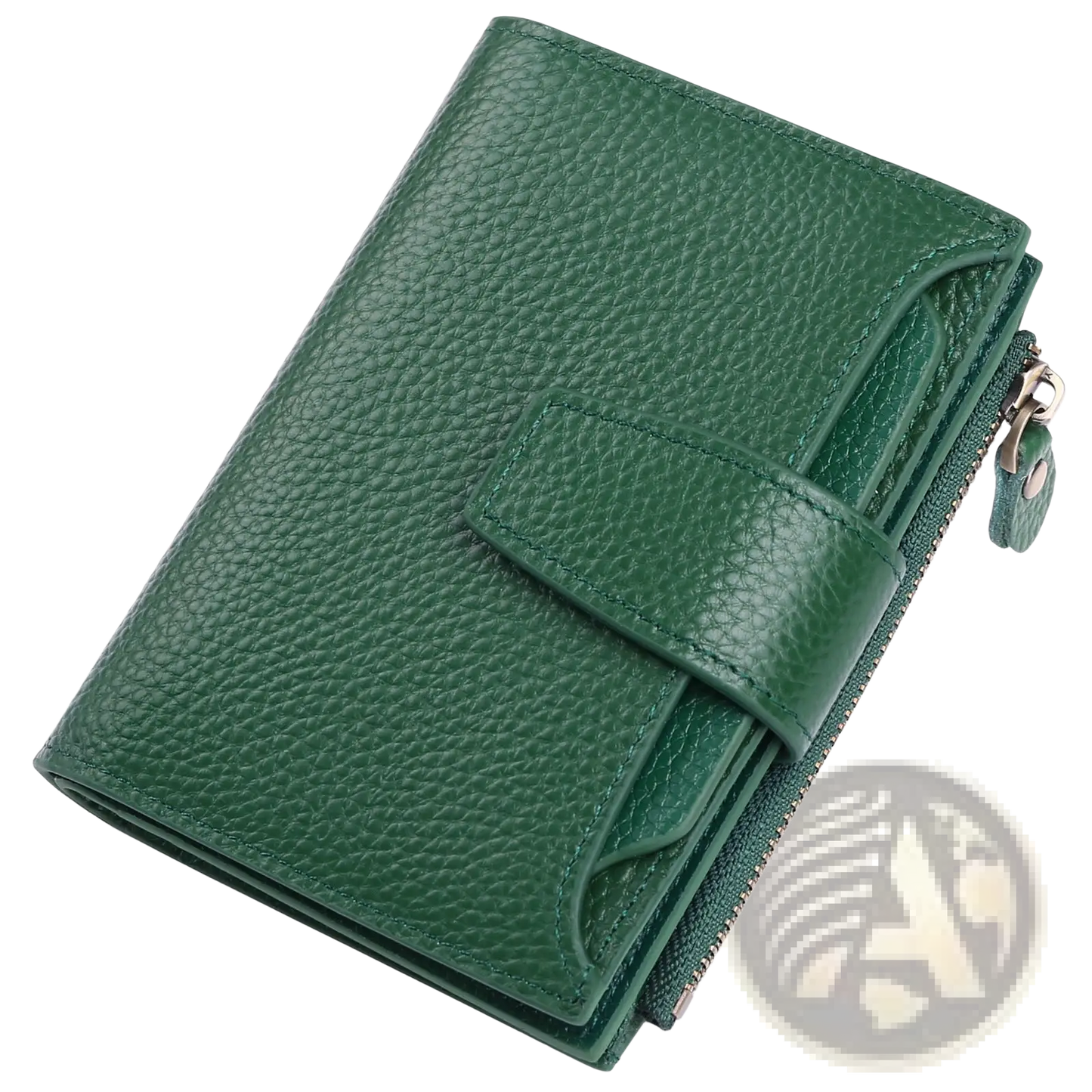 Women's Milled Cowhide Leather Short Wallet