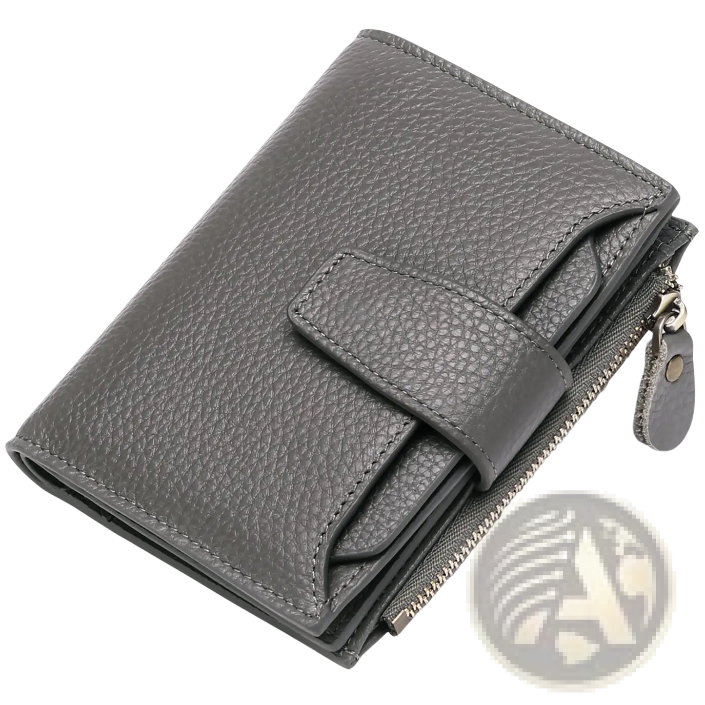 Women's Milled Cowhide Leather Short Wallet
