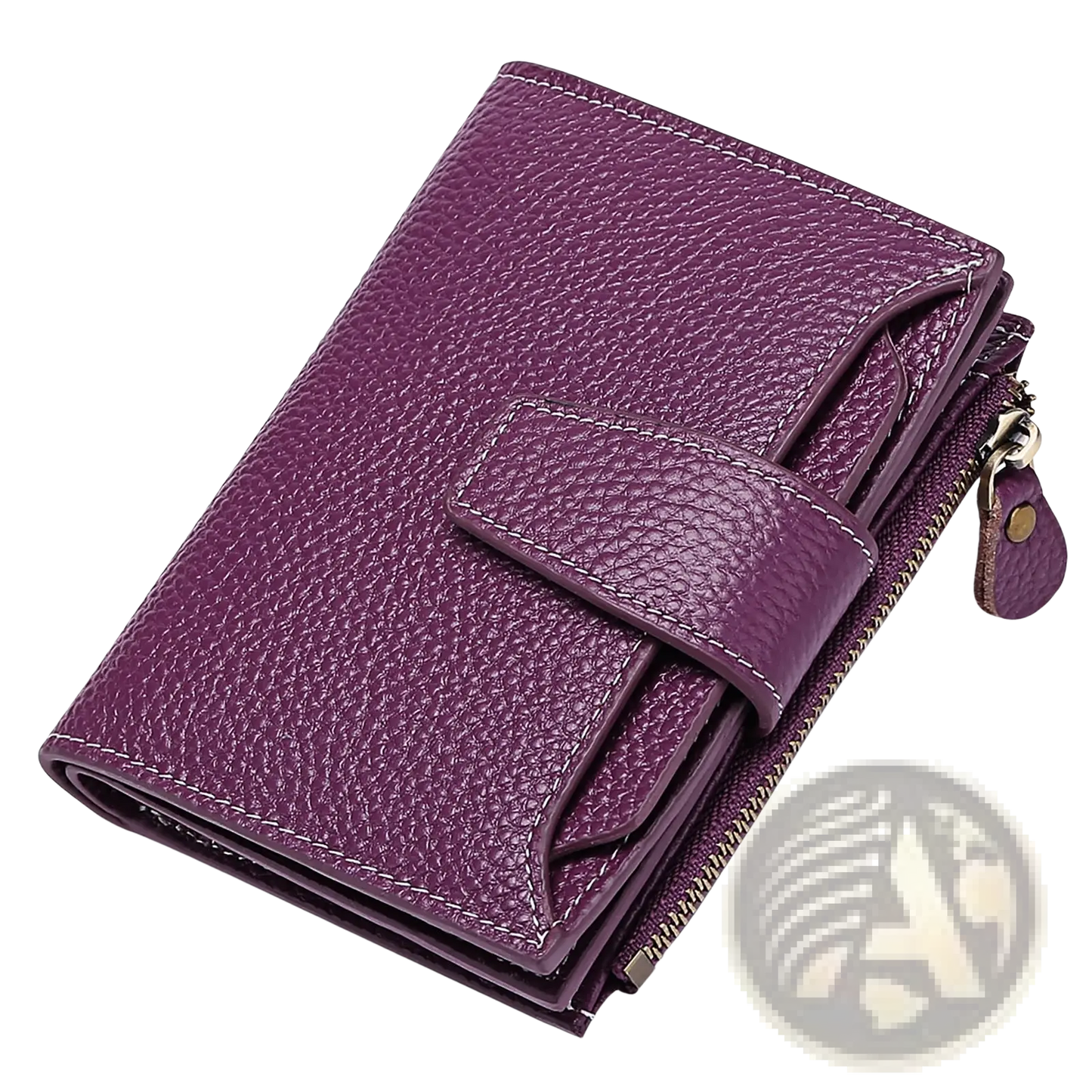 Women's Milled Cowhide Leather Short Wallet