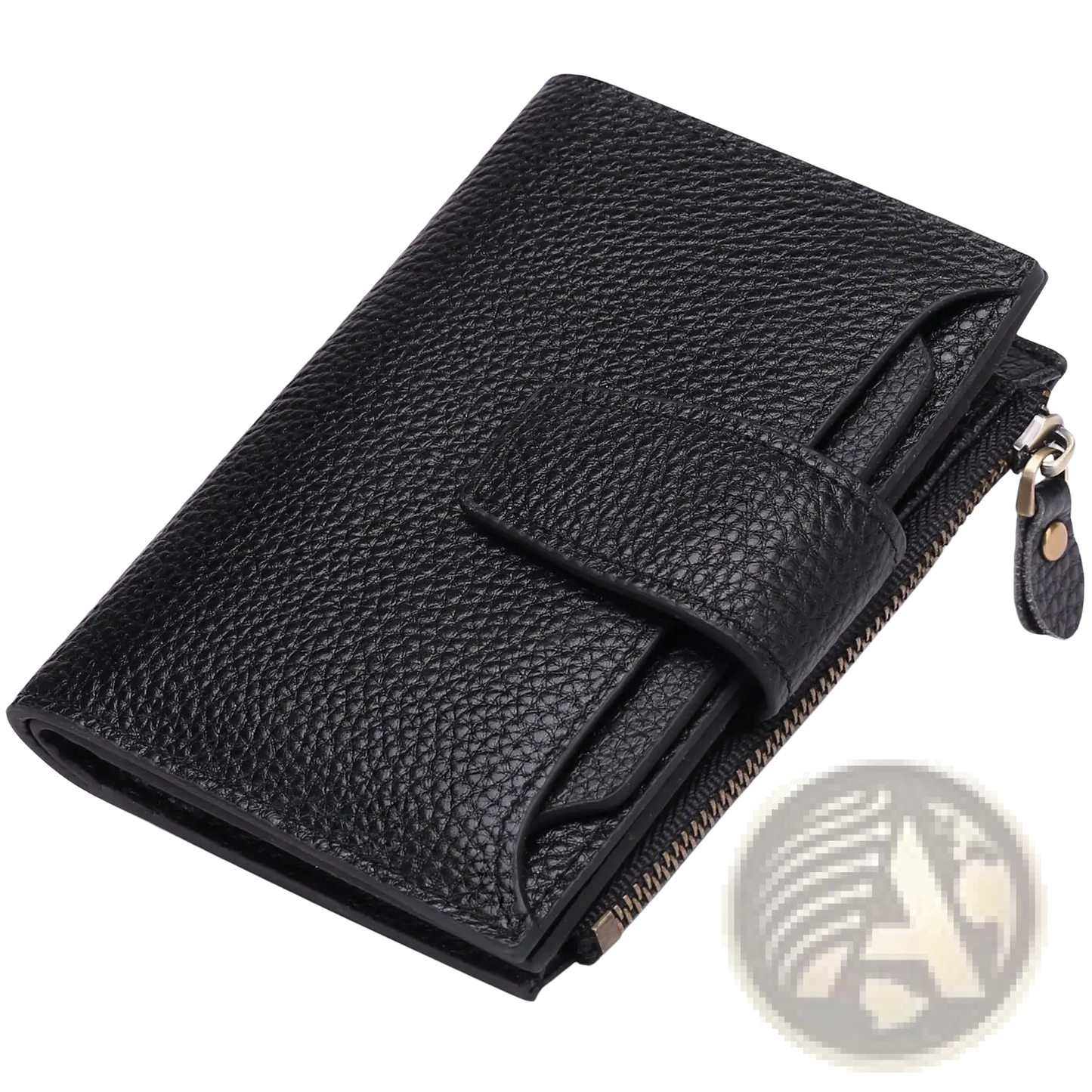 Women's Milled Cowhide Leather Short Wallet