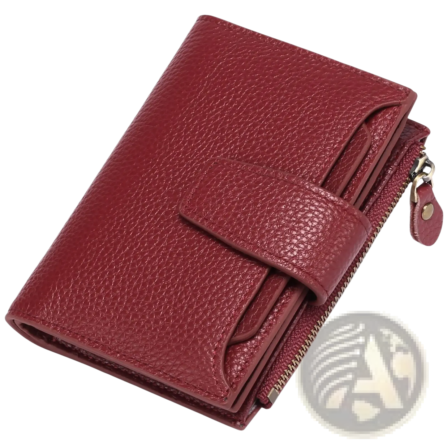 Women's Milled Cowhide Leather Short Wallet