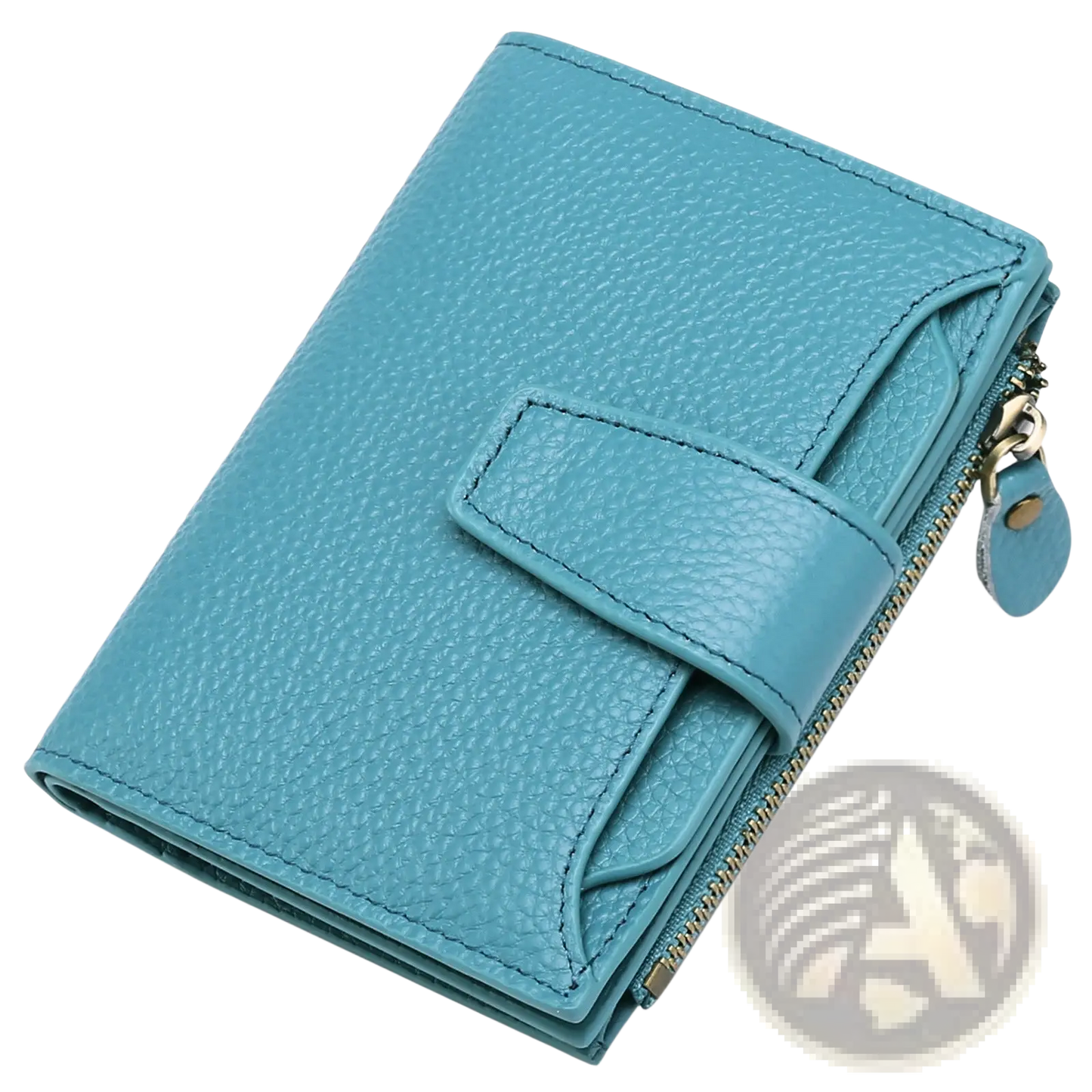 Women's Milled Cowhide Leather Short Wallet