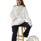 Women's Oversized Graphic Print Art Hoodie