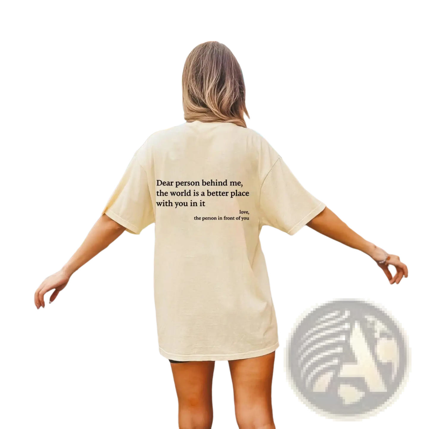Women's Oversized Slogan Print Graphic T-shirt