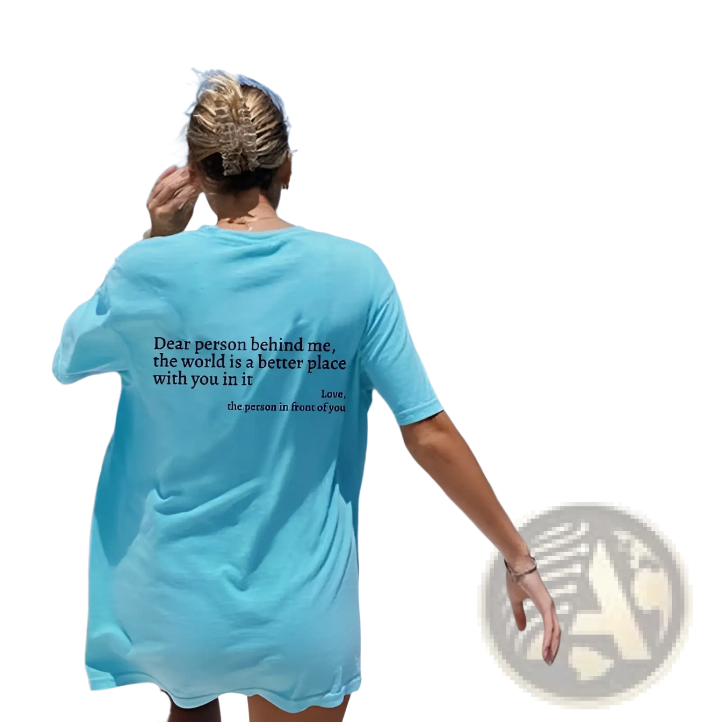 Women's Oversized Slogan Print Graphic T-shirt